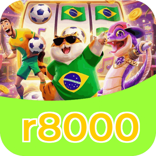 Plataforma r8000 mostrando interface moderna, jogos certificados e recursos de segurança licenciados